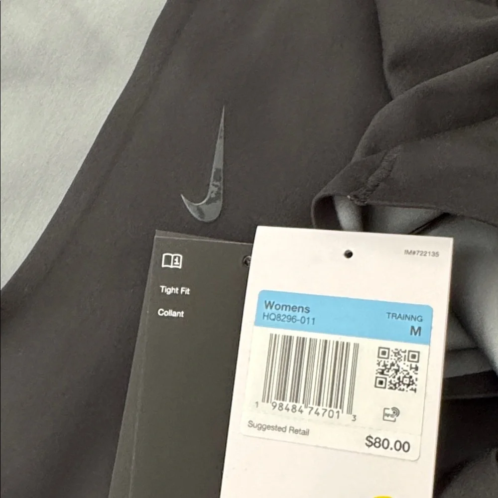 NWT Nike Form Long-Sleeve Bodysuit | Black | Size M - Picture 13 of 13